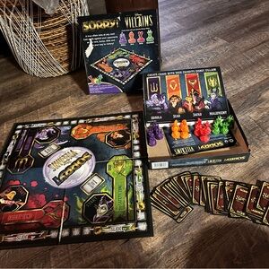 Disney Villains Sorry Game with Purple and Green Accents